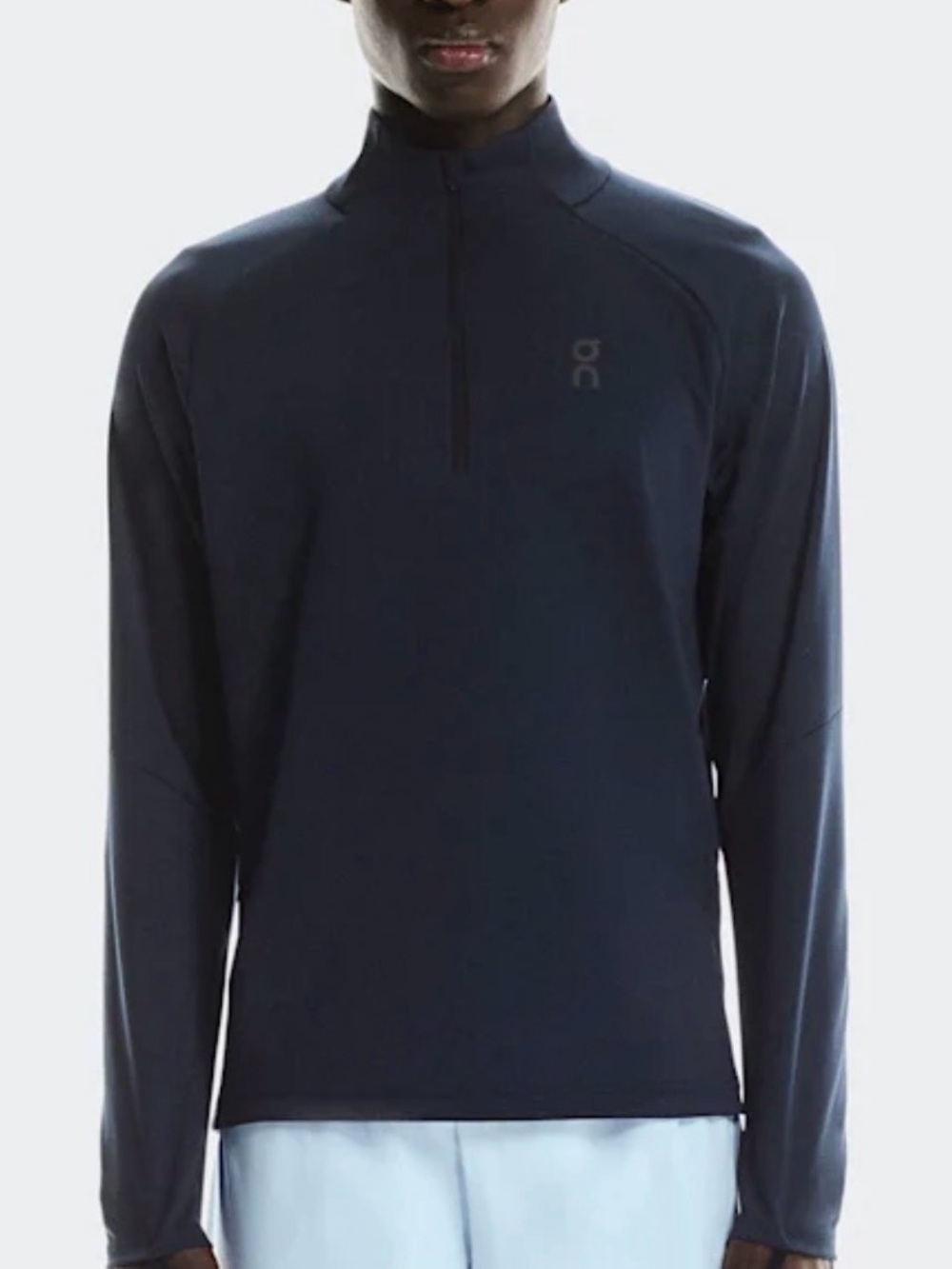 On Running Men's Lightweight Half-Zip Jacket in Navy